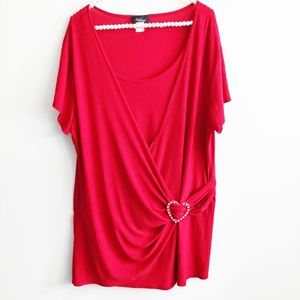 Rachel Rachel Crisscross Front Wrap Top